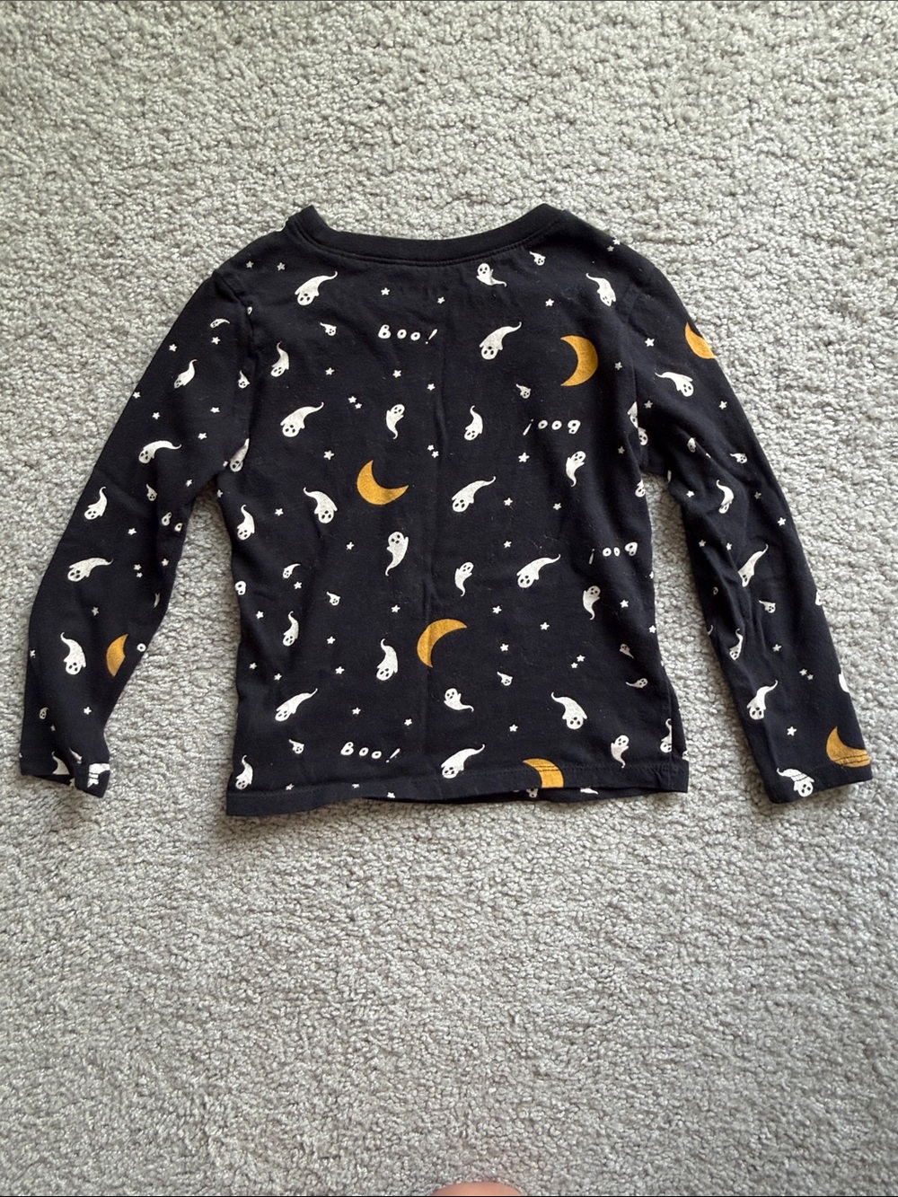 Old Navy Black Long-Sleeve Ghost & Moon Top - Picture 3 of 3